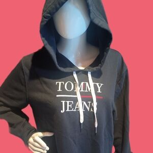 Tommy Hilfiger Black Hoodie with Logo